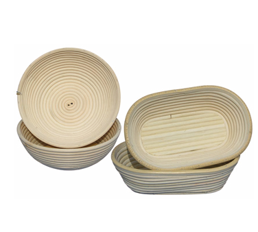 Matfer Bourgeat 118501 7.88" L x 4.75" W Oval Banneton Proofing Basket