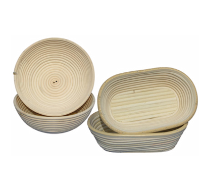 Matfer Bourgeat 118501 7.88" L x 4.75" W Oval Banneton Proofing Basket