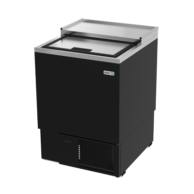 Asber AGF-24 25.63" W Black Stainless Steel Glass Froster
