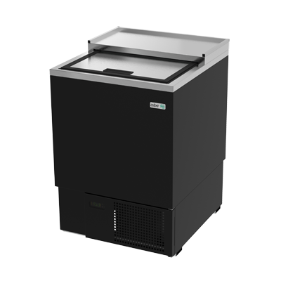 Asber AGF-24 25.63" W Black Stainless Steel Glass Froster