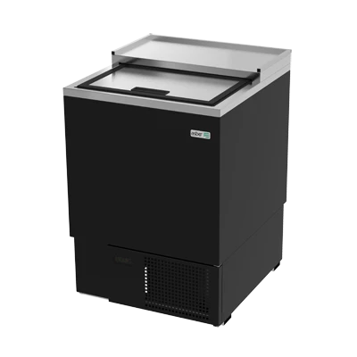 Asber AGF-24 25.63" W Black Stainless Steel Glass Froster
