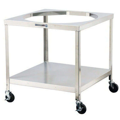 Lakeside 713 PrisonBilt 33.25" W Stainless Steel Mobile Bowl Stand