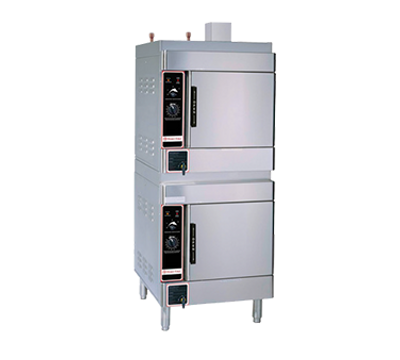 Market Forge SIRIUS II-8-NG (2) 4 Pan Natural Gas Convection Steamer - 52,000 BTU