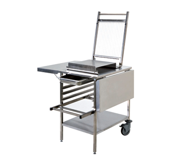 Matfer Bourgeat 263500 48-7/8" x 30-3/4" Stainless Steel Guitar Slicer Trolley