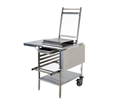 Matfer Bourgeat 263500 48-7/8" x 30-3/4" Stainless Steel Guitar Slicer Trolley