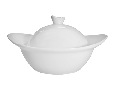 CAC China RCN-OB5 4.5 Oz. Super White Porcelain Oval RCN Specialty All Purpose Bowl (2 Dozen Per Case)