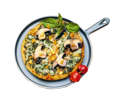 Bon Chef 5084T 11.5&quot; Aluminum Black Round Tempo Skillet