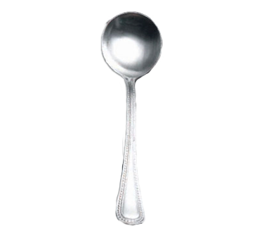 Bon Chef SBS3301 6.13" 18/0 Stainless Steel Sombrero Bouillon Spoon