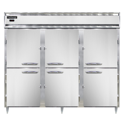 Continental Refrigeration DL3WE-PT-HD Designer Line Heated Cabinet Reach-In 85&quot;