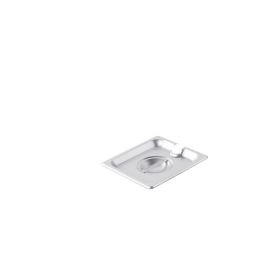 CAC China SPCN-S Stainless Steel 0.17 Size Notched Flat Steam Pan Cover (72 Each Per Case)