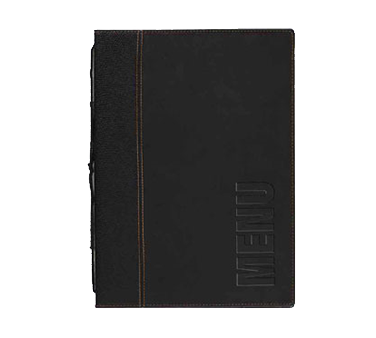 American Metalcraft MCTRLSBL 10&quot; x 13&quot; Black Menu Cover