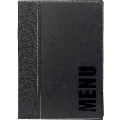American Metalcraft MCTRLSBL 10" x 13" Black Menu Cover