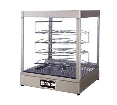 Doyon DRPR4S Food Warmer/Display Case Countertop With Revolving Four Tier Interior Rack Capacity 120V