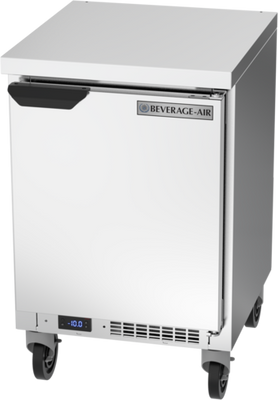 Beverage Air WTF20HC-FLT 20&quot;W One Door Stainless Steel Worktop Freezer