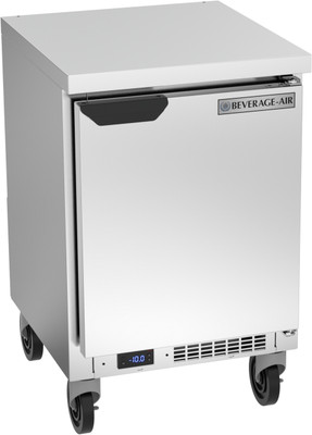 Beverage Air WTF20HC-FLT 20"W One Door Stainless Steel Worktop Freezer