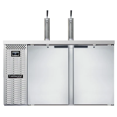Continental Refrigerator KC59NSS 59"W Solid Door Keg Cooler