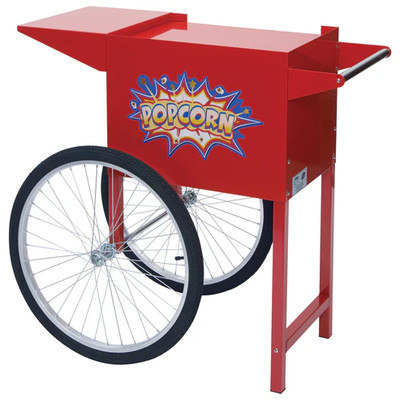 Winco POP-8RC 22" Spoked Wheels Showtime Popcorn Cart 36-7/8" X 22-3/4" X 34-5/8" (1 Set)