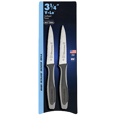 Dexter V105SC-2PCP 3.5" Scalloped Edge Paring Knife - 6 Pack/Case
