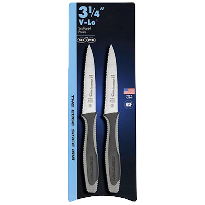 Dexter V105SC-2PCP 3.5" Scalloped Edge Paring Knife - 6 Pack/Case