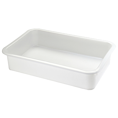Matfer Bourgeat 510536 23-3/4"W White Rectangle Polyethylene Dough Container