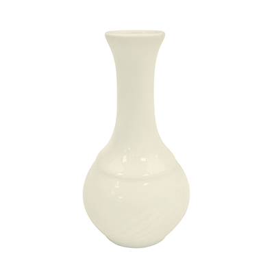 CAC China GAD-BV Bone White Porcelain Embossed Garden State Bud Vase (4 Dozen Per Case)