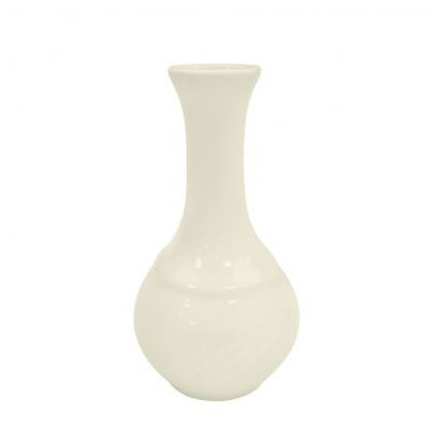 CAC China GAD-BV Bone White Porcelain Embossed Garden State Bud Vase (4 Dozen Per Case)
