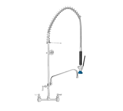 Fisher 52930 8" Backsplash Mount With 6" Swing Spout Stainless Steel Pre-Rinse Unit