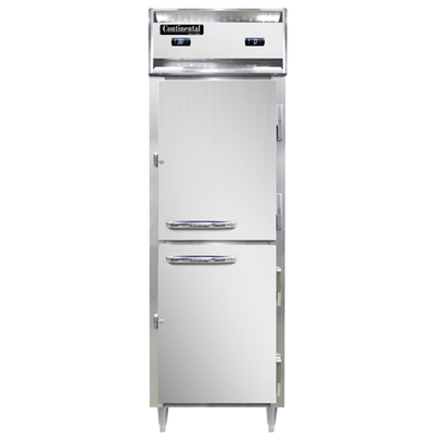 Continental Refrigerator D1RFNHD 26" W One-Section Solid Door Reach-In Designer Line Refrigerator/Freezer
