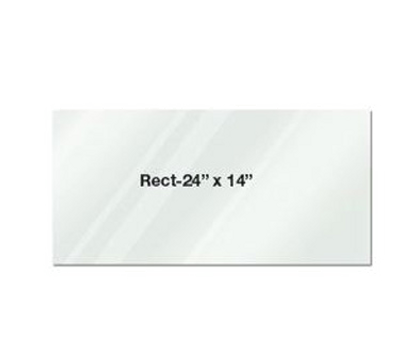 Eastern Tabletop 052414G 24&quot;L x 14&quot;W Rectangular Clear Glass Riser Shelf