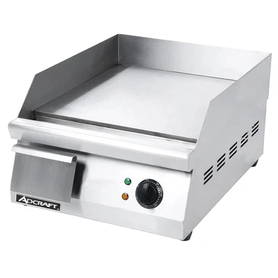 Adcraft GRID-16 15.5" x 16" Stainless Steel Countertop Griddle - 120 Volts