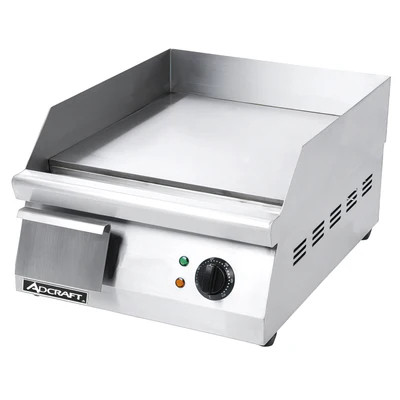 Adcraft GRID-16 15.5" x 16" Stainless Steel Countertop Griddle - 120 Volts
