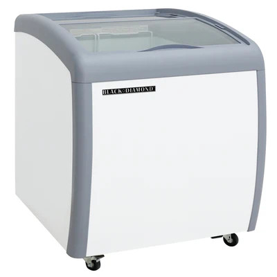 Admiral Craft BDCF-6-CG 6.4 Cu. Ft. Curved Lid Black Diamond Chest Freezer