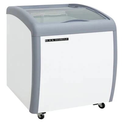 Admiral Craft BDCF-6-CG 6.4 Cu. Ft. Curved Lid Black Diamond Chest Freezer