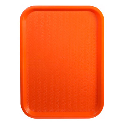 Winco FFT-1418O 18"W Orange Fast Food Tray