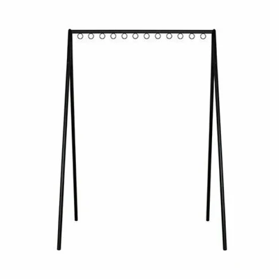 Eastern Tabletop H970FMB 68" L x 96" H Stainless Steel Black Floor Stand Meat Hook
