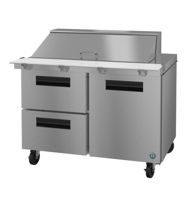 Hoshizaki SR48B-18MD2 48" W Two-Section One Door Reach-In Steelheart Series Mega Top Refrigerator