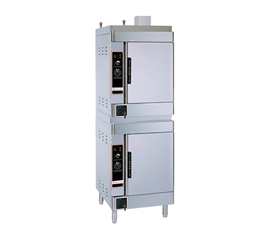 Market Forge SIRIUS II-12-NG (2) 6 Pan Natural Gas Convection Steamer - 52,000 BTU