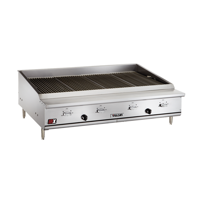 Vulcan VTEC36 36-1/2&quot; Gas Countertop Infrared Charbroiler - 66,000 BTU