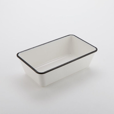 American Metalcraft MRCW10 64 Oz. Plastic White Rectangular Endurance Serving Bowl