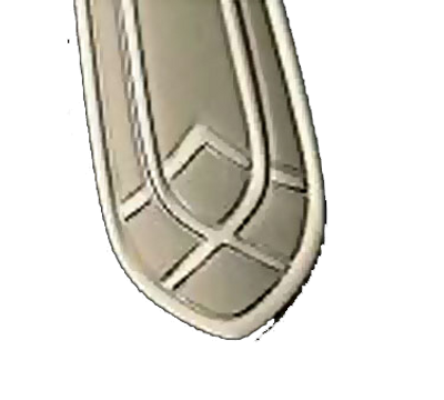 Bon Chef S1400 6.28" 18/10 Stainless Steel Viva Teaspoon