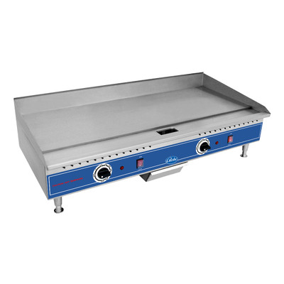 Globe PG36E 36" W Stainless Steel Electric Countertop Griddle - 208-240 Volts