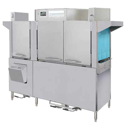 Champion 80 PRO-HD 44&quot; Long Single Tank Rack Conveyor Dishwasher