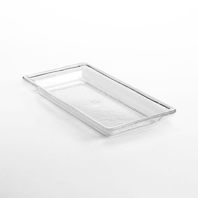 American Metalcraft CRGT21 152 Oz. Styrene Clear Rectangular Rain Tray