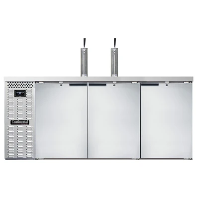 Continental Refrigerator KC79NSS 79"W Solid Door Keg Cooler
