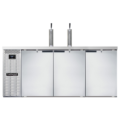 Continental Refrigerator KC79NSS 79"W Solid Door Keg Cooler