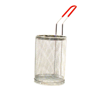 Town 42925 Pasta/Blanching Basket 5&quot; Dia. x 7&quot;H Fine Wire Mesh Coated Handle 18/8 Stainless Steel