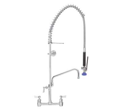Fisher 48910 12" Spout Wall Bracket 8" OC Splash-Mounted Pre-Rinse Unit