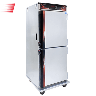 Cres Cor H137UA12D 28.75" W Aluminum 1-Compartment Insulated (12) Set of Chrome Plated Wire Mobile Heated Cabinet - 120 Volts