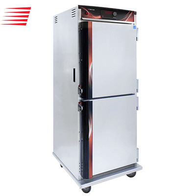 Cres Cor H137UA12D 28.75" W Aluminum 1-Compartment Insulated (12) Set of Chrome Plated Wire Mobile Heated Cabinet - 120 Volts