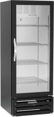 Beverage Air MMR12HC-1-B 24.13" W One-Section Glass Door Merchandiser MarketMax Refrigerated Merchandiser